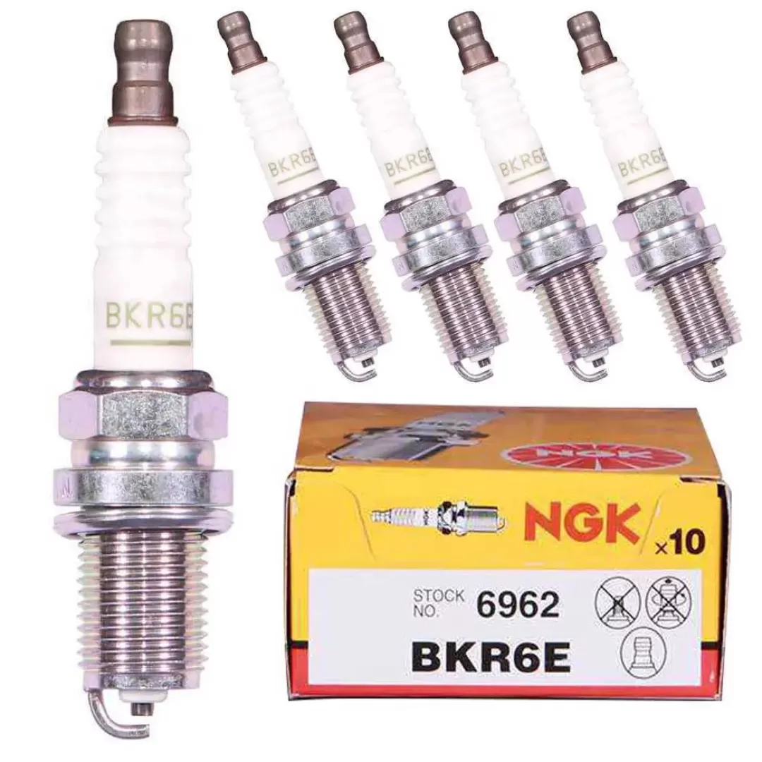 شمع پایه کوتاه انژکتوری ان جی کی BKR۶E-۶۹۶۲ (۴ عدد) NGK 6962 NGK BKR6E 6962 لوازم و قطعات یدکی ملزومات کاربردی و مصرفی خودرو